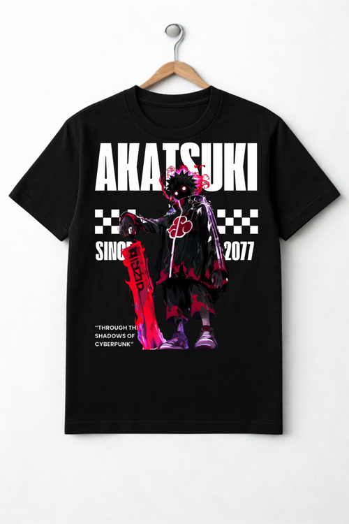 Akatsuki 2077: Cyber Ninja Uprising | Naruto Oversized T-Shirts