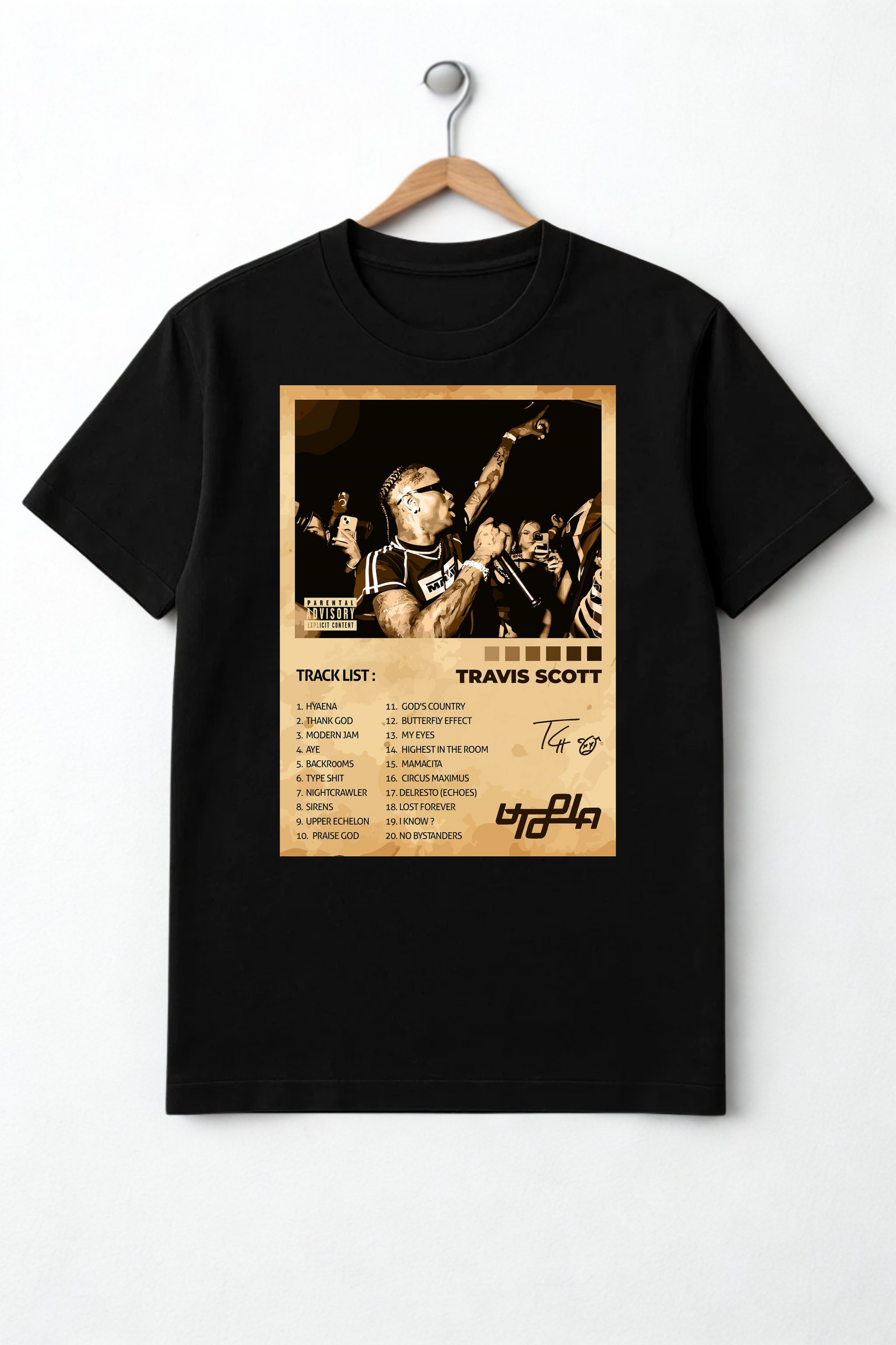 Travis Scott: UTOPIA Setlist | Travis Scott Merch T-Shirt