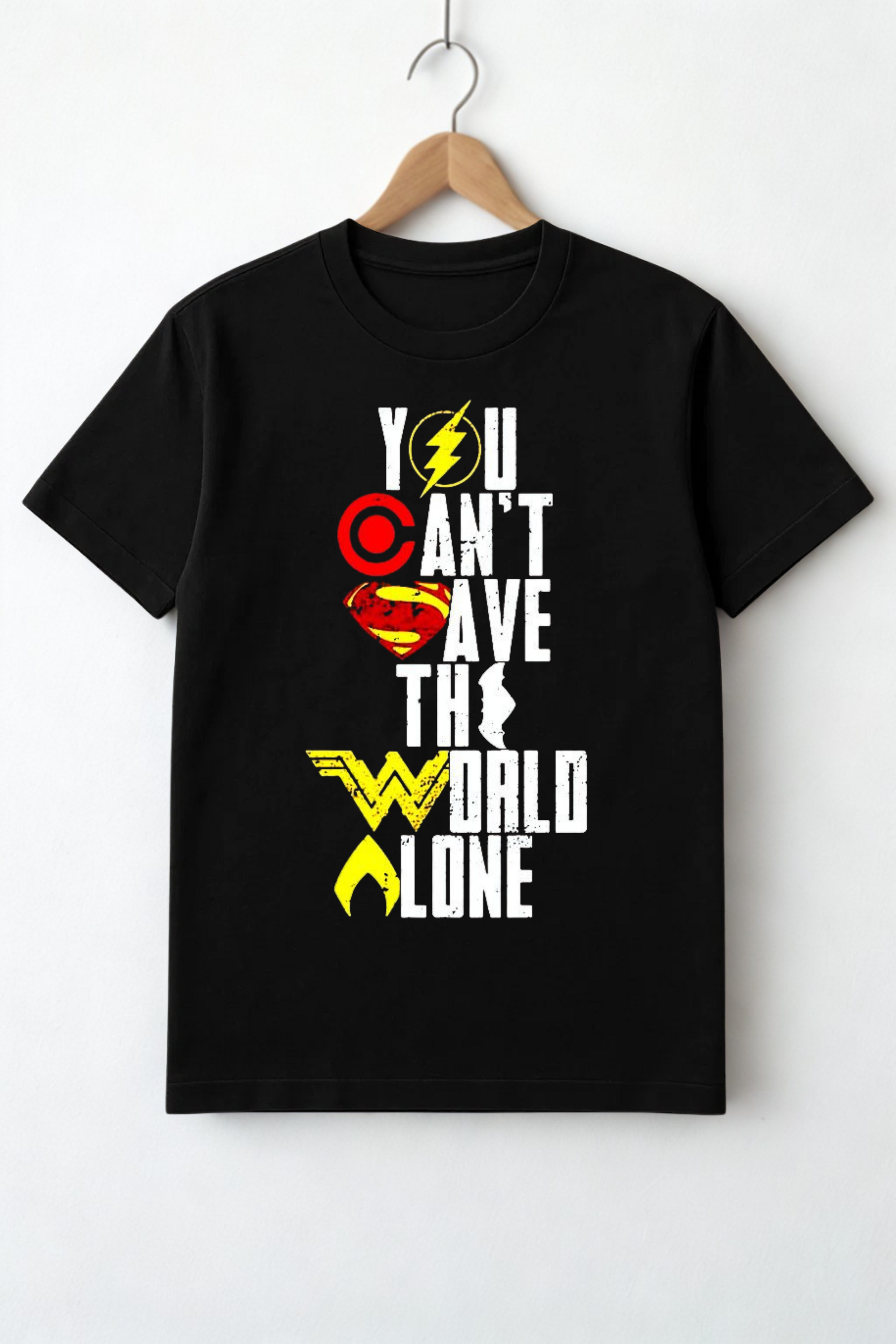 Justice League: Save the World Together | DC Oversized T-Shirt