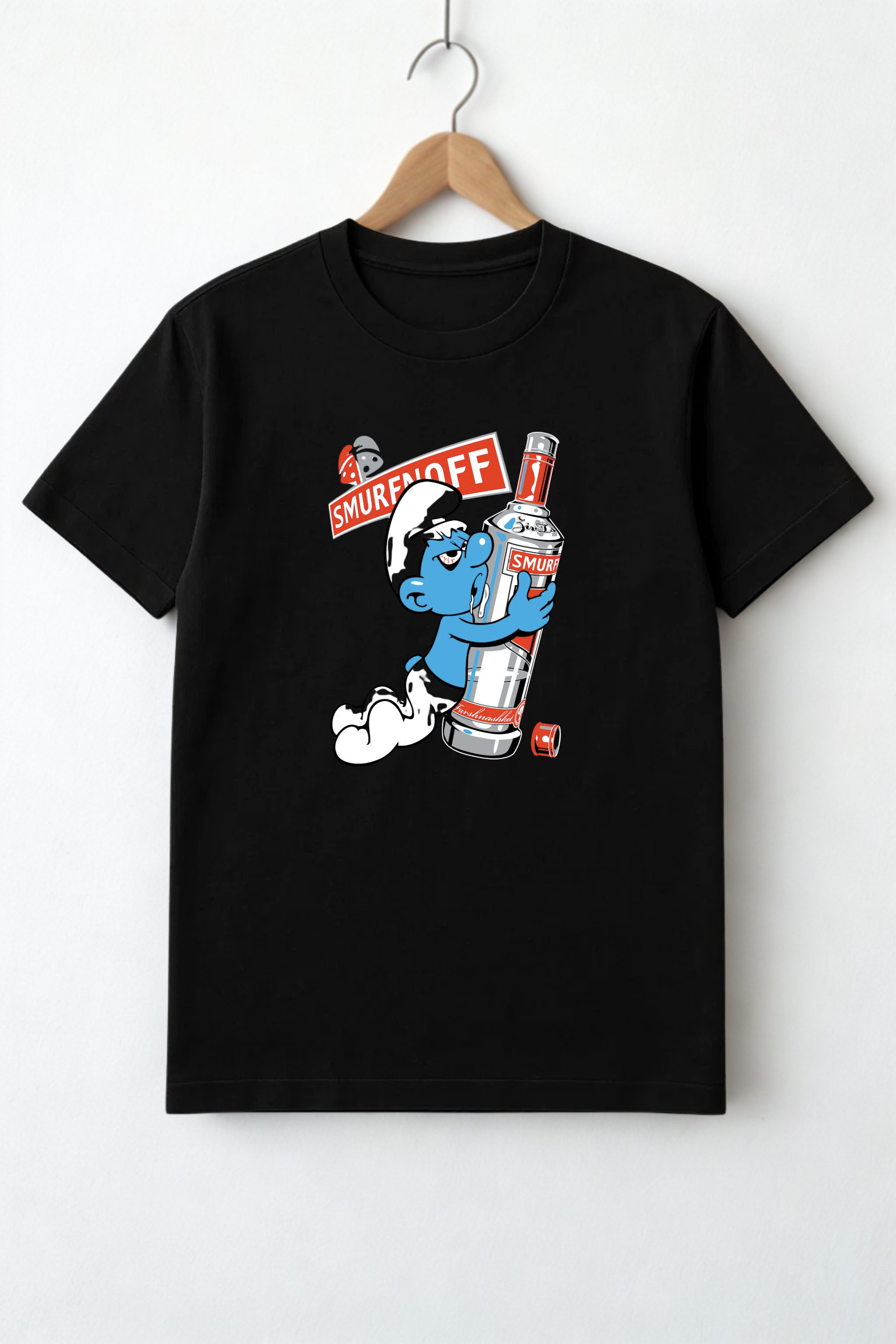 Smurenoff Smurf: Party Never Blue Oversized T-Shirt