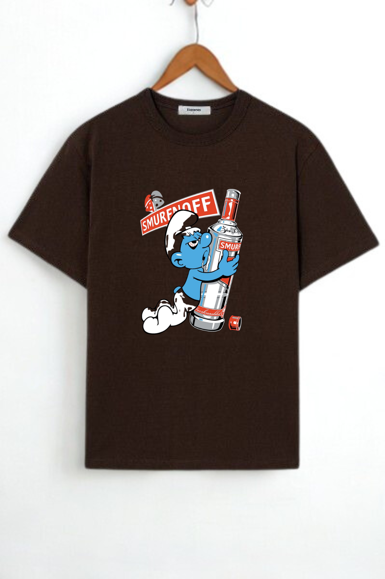 Smurenoff Smurf: Party Never Blue Oversized T-Shirt